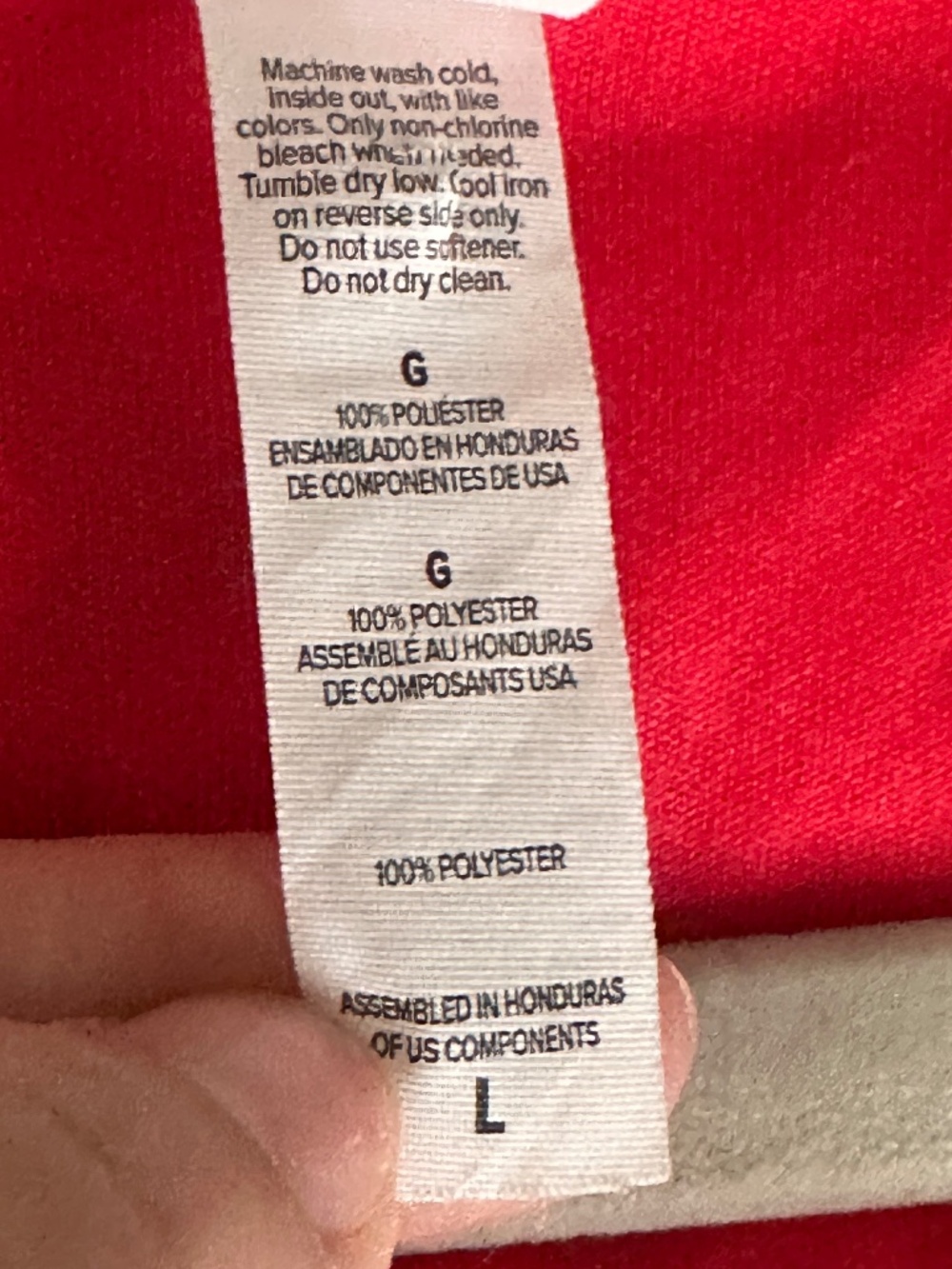 Peloton Red Racerback Tank Workout Athletic Athleisure Size Large L Cycling Bike - Picture 5 of 6